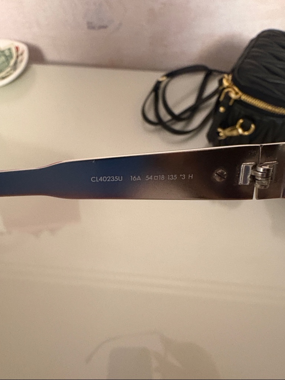 Celine TRIOMPHE METAL 01 SUNGLASSES IN METAL AUTHENTIC - Picture 3 of 6